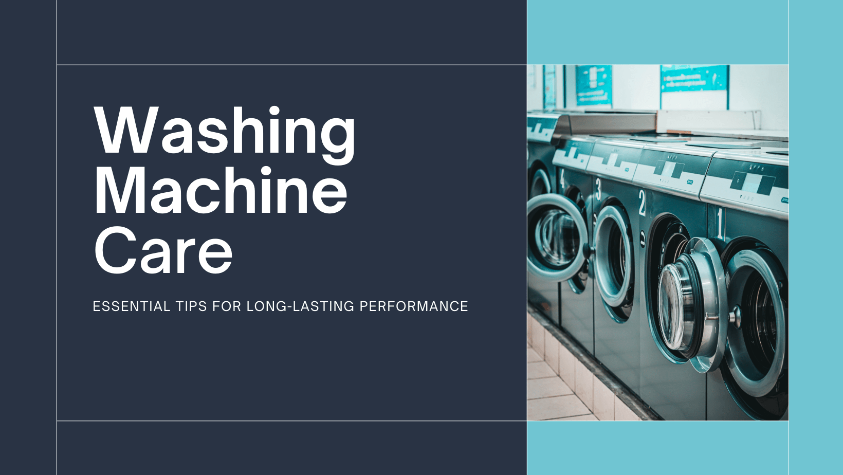 Washing machine maintenance tips