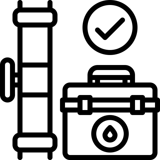 filter replacement and pipe inspection